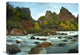 "Court Of The Patriarchs Rising Above River, Zion National Park, Utah" Artwork