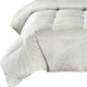 Baffle Box Silk Stripe Down Comforter, 900 TC, King/Cal King