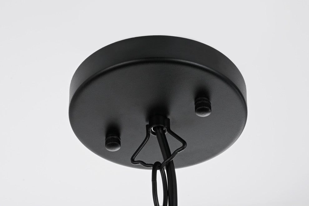Home Living 14" Outdoor Pendant, Black