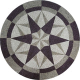 Mosaic Medallion - Geometric Marble