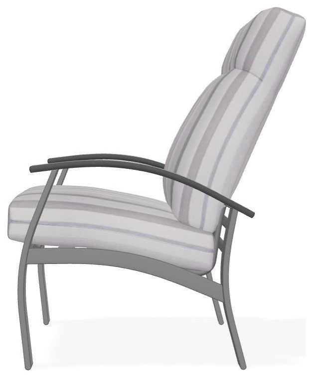 Belle Isle Cushion Outdoor Armchair, Sensory Dove/Graphite