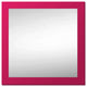 36"x36" Pop of Color Wall/Floor Mirror Art, Intense Pink
