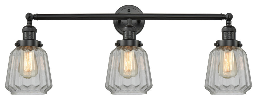 INNOVATIONS LIGHTING 205-BK-S-G142-LED Chatham 3 Light Bath Vanity Light