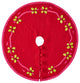 Berries Christmas Tree Skirt in Red