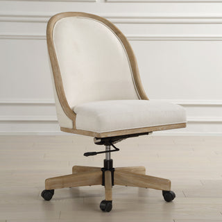 Uttermost Lithe Light Oak Desk Chair