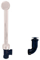 Semi-Exposed Tip-Toe Bath Waste and Overflow Drain, White