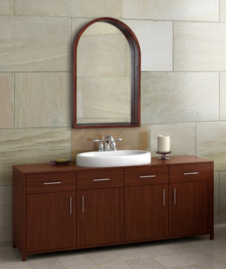 Hutton Arch Mirror, Brown 24x36