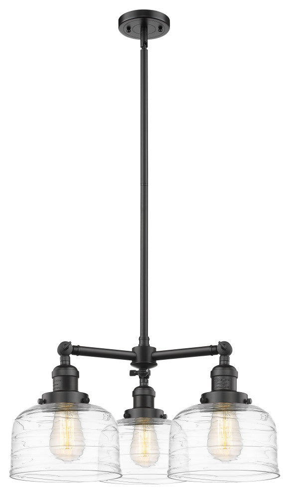 INNOVATIONS 207-OB-G713 3-Light Chandelier Oil Rubbed Bronze