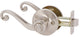 Callan Lexington Privacy Lever Set, Satin Nickel
