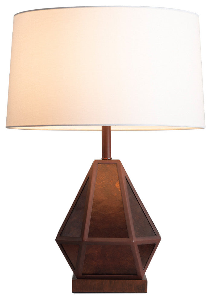 Artifact Natural Mica Table Lamp 22" Gunmetal Charcoal Gray 4-way rotary switch