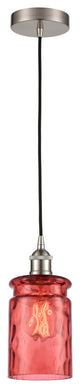 Innovations 616-1P-SN-G352-RD Candor 1 Light Mini Pendant, Brushed Satin Nickel