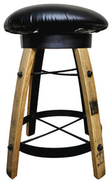 Swivel Barrel Stool, 25" High, Backless