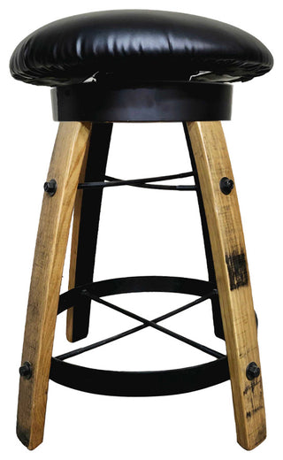 Swivel Barrel Stool, 25" High, Backless