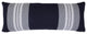 Ox Bay Handwoven Blue/Gray Stripe Organic Cotton Pillow Cover, 14"x36"