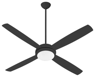 Expo Soft Contemporary Ceiling Fan in Matte Black