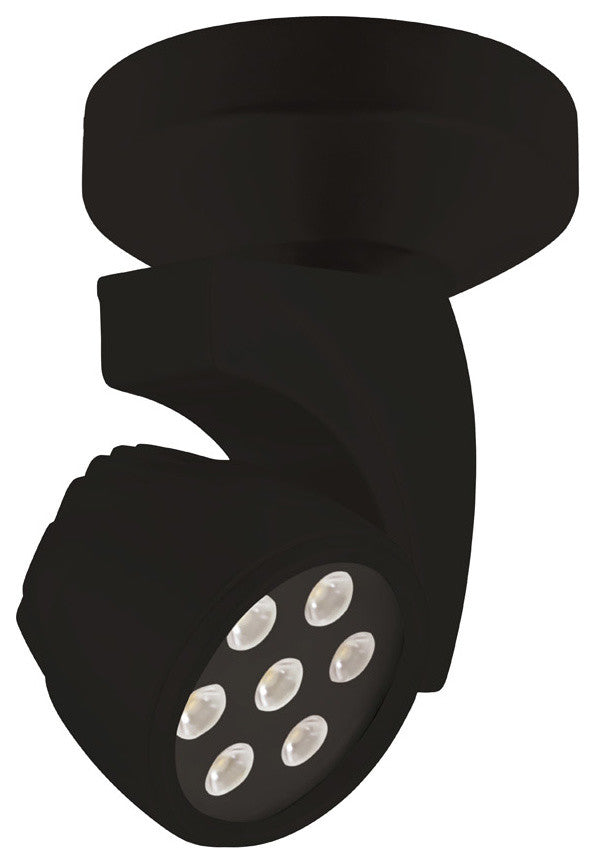 WAC Lighting Reflex LED Monopoint Spot Beam Spread with 3500K White, Black