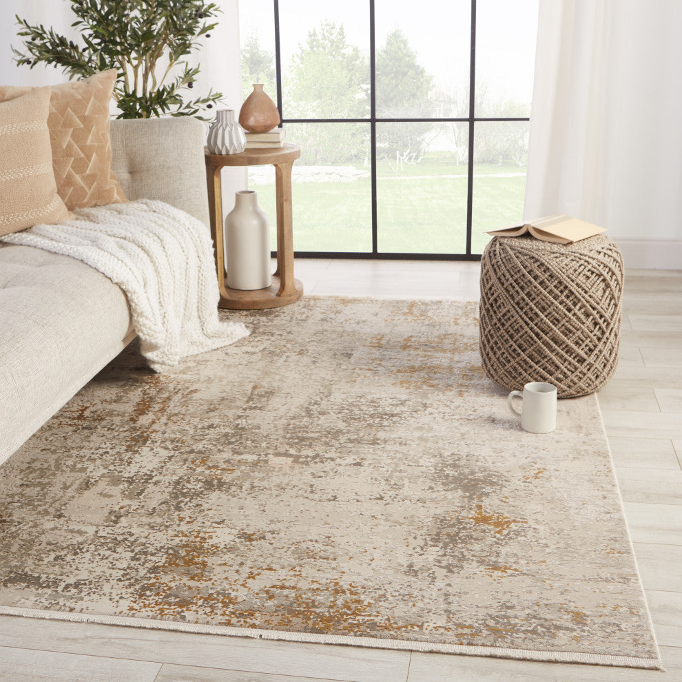 Jaipur Living Henson Abstract Gray/ Gold Area Rug, 5'x8'
