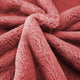 Heavy Faux Fur Throw Pillow Covers 2pcs Set, Coral Spice, 14''x26''