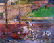 Paul Gauguin Landscape with Geese - 20" x 25" Premium Canvas Print