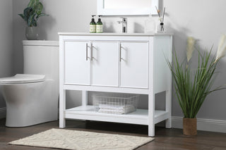 36" SIngle Bathroom Vanity, White