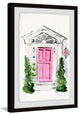 "Pink Door" Framed Painting Print, 12"x18"