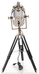 Alum Spot Light On Wooden Stand Aluminum Home Decor