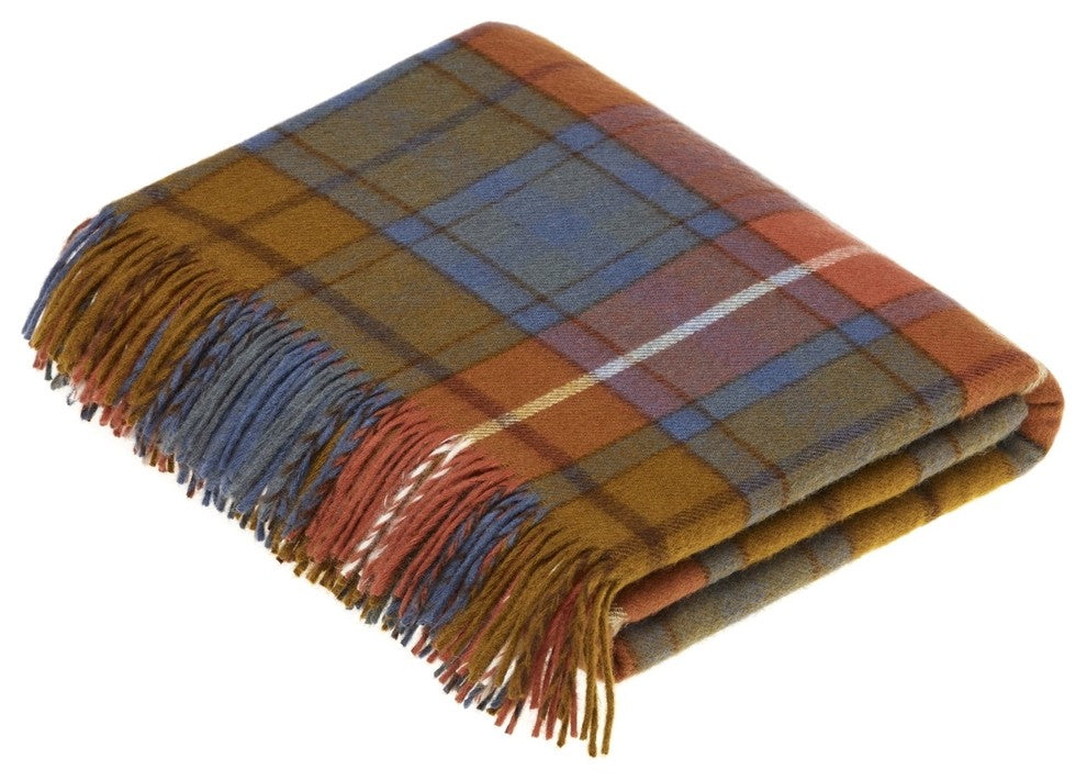 Tartan, Merino Lambswool, Antique Buchanan, Throw Blanket