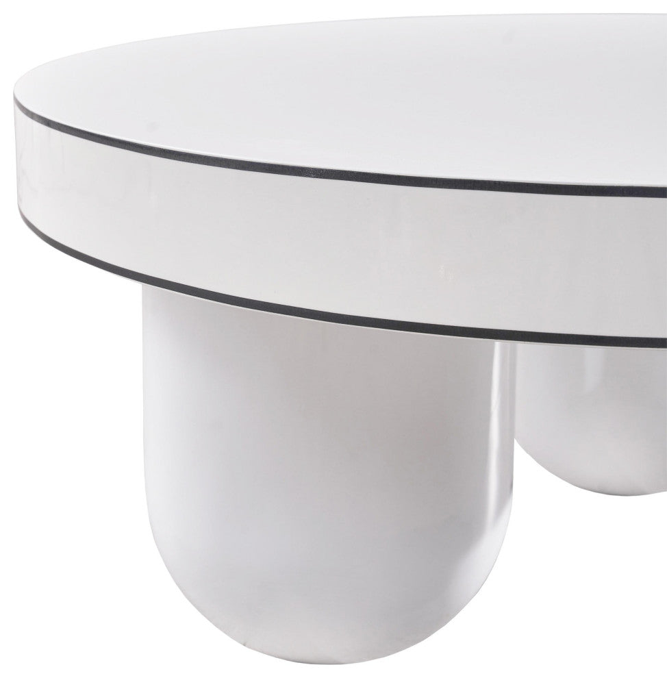 Jasper White Glossy Coffee Table