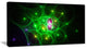 Green Fractal Space Circles, Abstract Canvas Art Print, 40x20