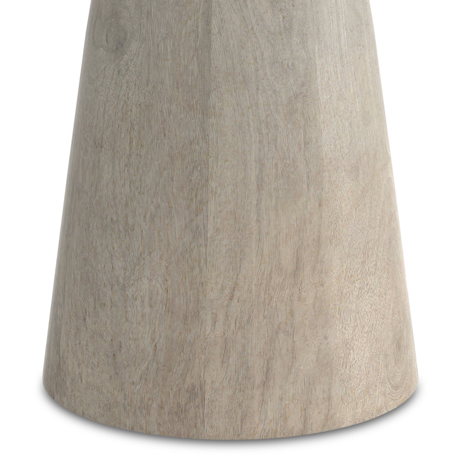 Finchley SOLID MANGO WOOD Side Table, White Wash