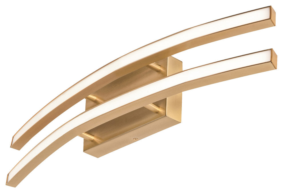 Harper 25'' LED Vanity, Satin Brass