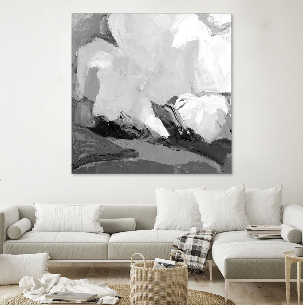 Meadow Vally Fire V1 - 54 x 54 by Julie Devine