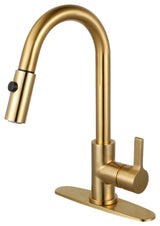 LS8783CTL Continental Single-Handle Pull-Down Kitchen Faucet, Brushed Brass