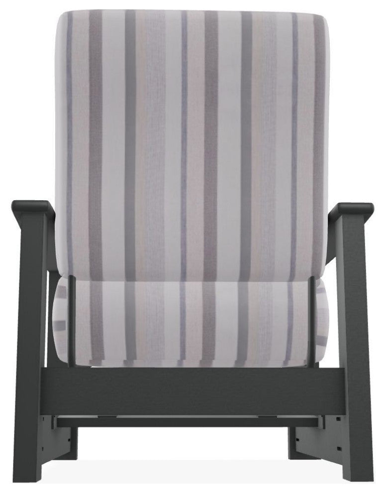 Leeward Deep Seat Outdoor Armchair with Hidden Motion, Sensory Dove/Graphite