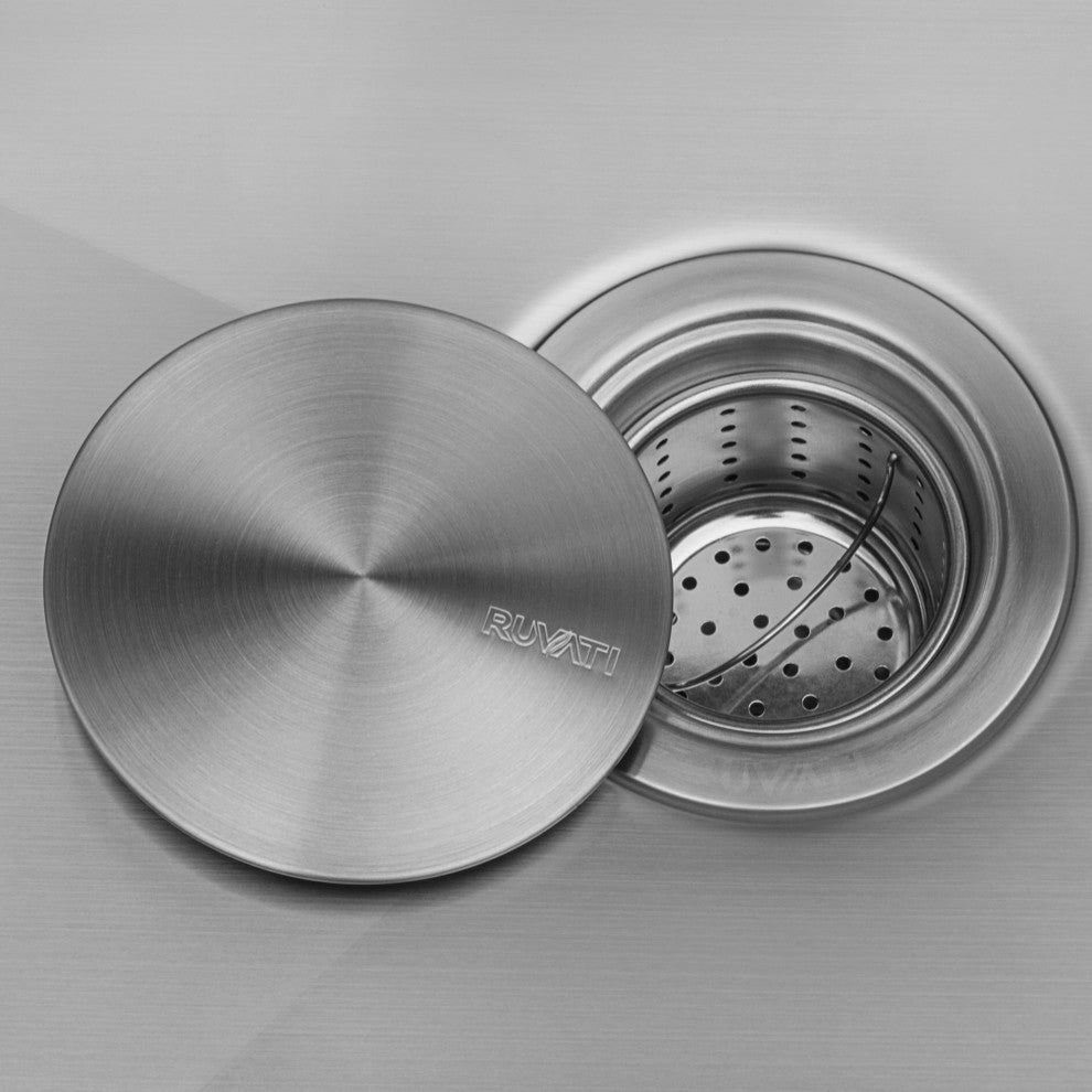 Ruvati 10 inch Undermount Bar Prep Tight Raduis 16 Gauge Kitchen Sink Stainless