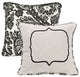 Augusta Toile Pillow with Embroidery Detail, 18"X18"