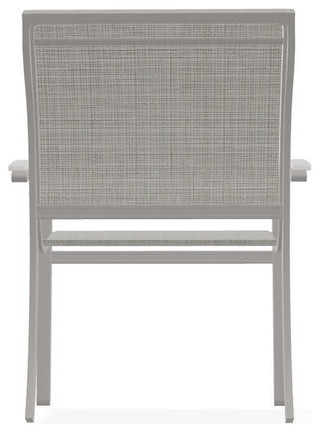 Bazza Sling Stackable Outdoor Dining Chair, Deacon/Warm Gray
