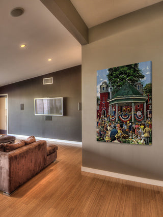 "Patriotic Band Concert" Print on Canvas by Stevan Dohanos