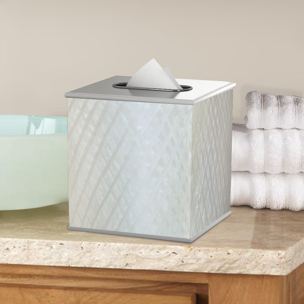 nu steel Almere Enamel Metal Tissue Box Cover