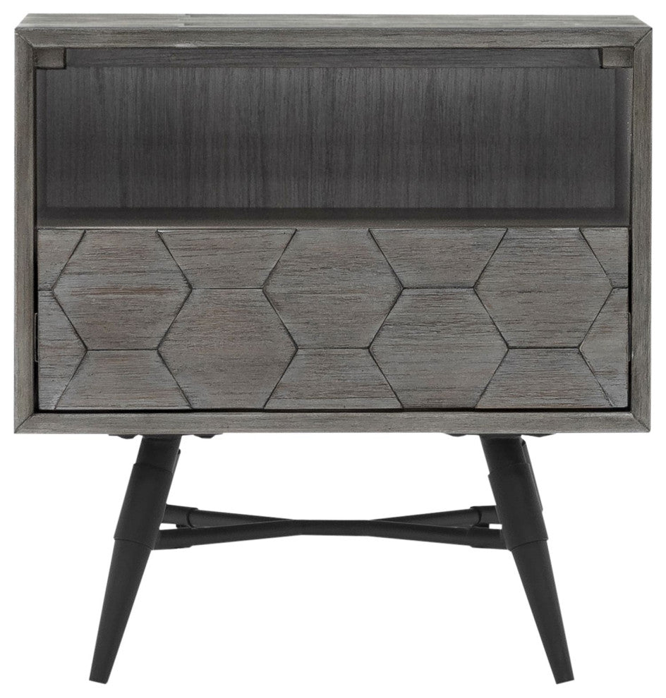 Makena 3-Piece Queen Bedroom Set, Gray Acacia Wood
