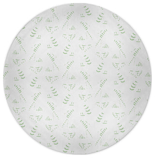 Muted Bongo Rug, Light Green, 5' Round