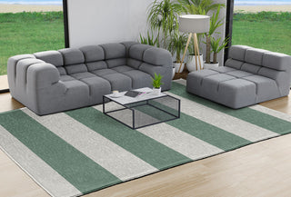 Graduated Stripe Chenille Rug