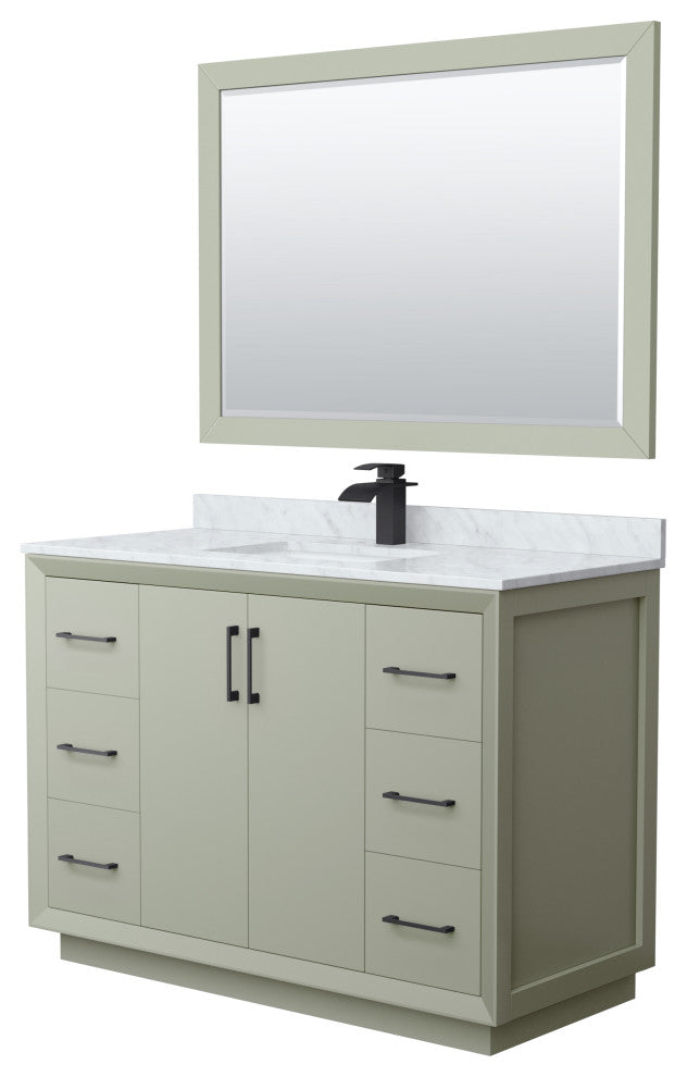 Wyndham WCF414148SLBCMUNSM46 Strada 48" Single Bathroom Vanity in Light Green