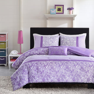 Mi Zone Microfiber Printed Comforter Set, Full/Queen
