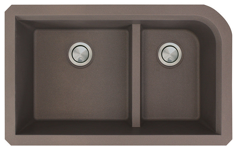 Transolid Radius Granite 31-in Undermount Kitchen Sink