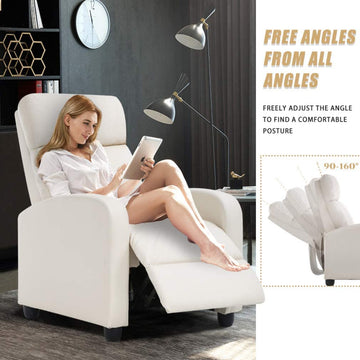 Modern Recliner Chair for Living Room, Beige
