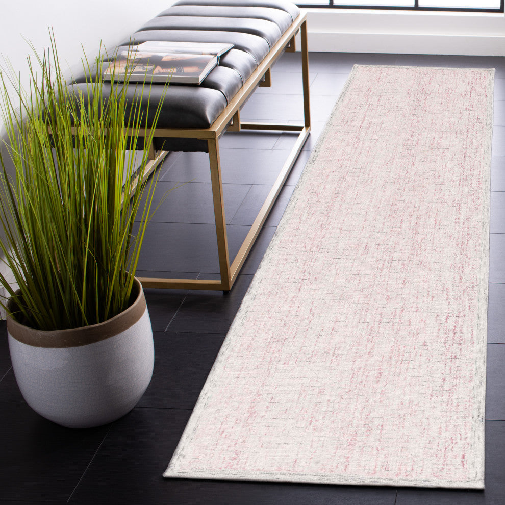 Safavieh Couture Abstract Collection, ABT467 Rug, Pink/Ivory, 2'3"x8'