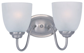 Maxim 10072 Stefan 13"W Bath Light - Satin Nickel / Frosted Glass