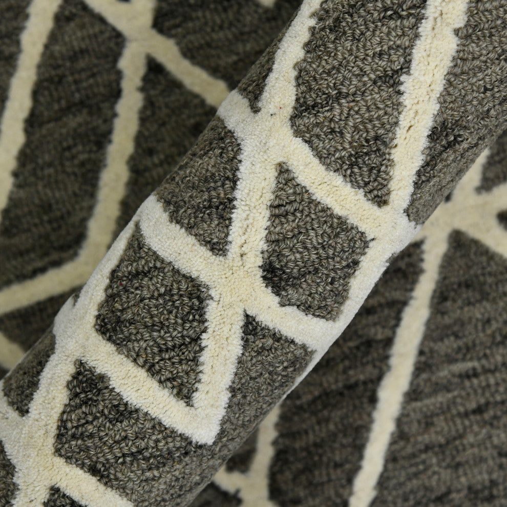 Vista Duncan Area Rug, Taupe, 9' x 13', Geometric