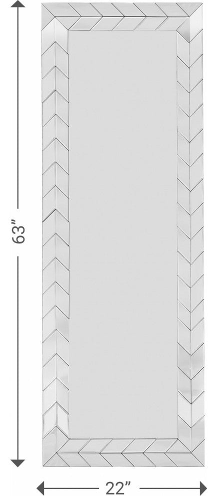 Silver Arrow Shaped Mirror